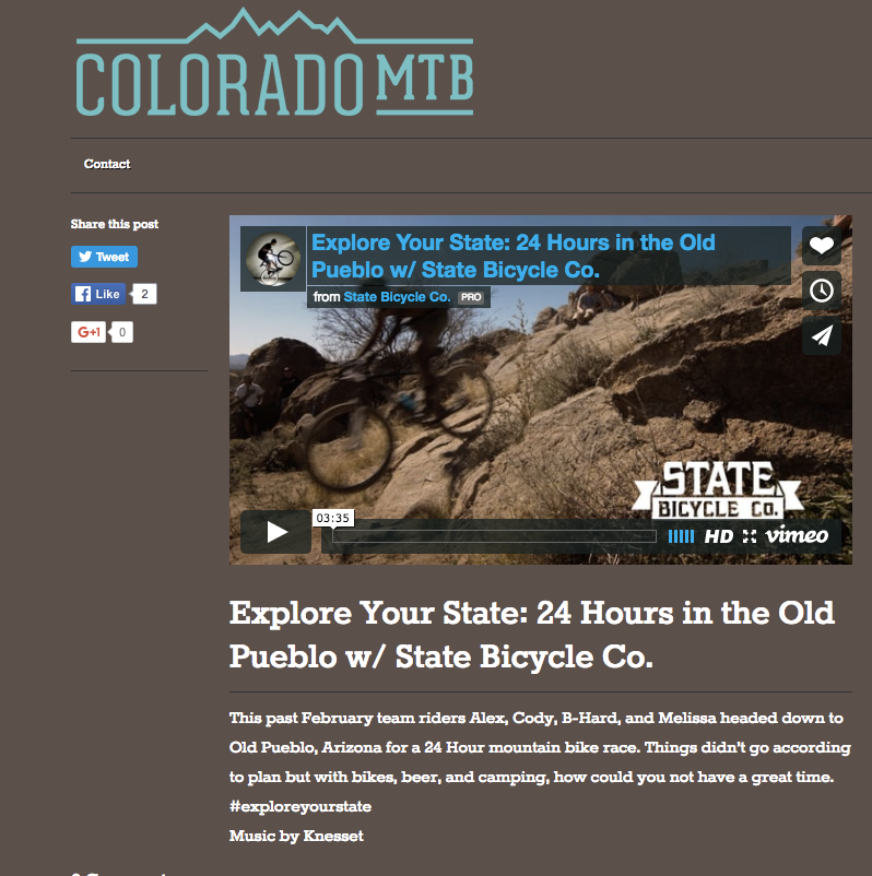 Colorado MTB | Explore Your State : 24 Hours in the Old Pueblo