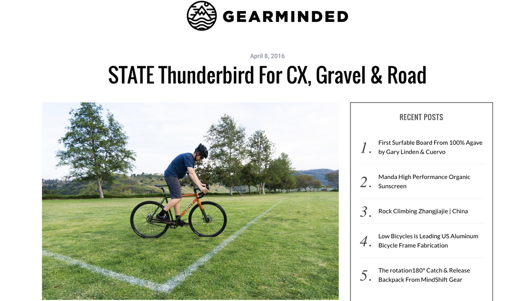 Gear Minded | State Thunderbird for CX, Gravel & Road