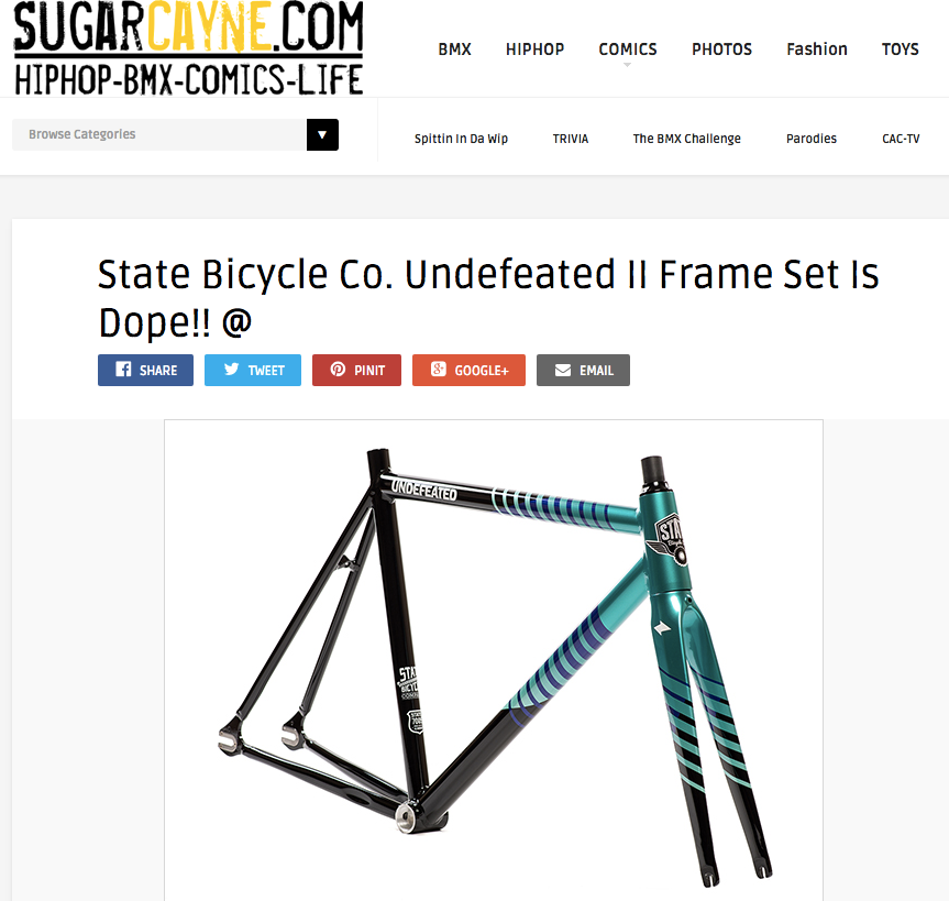 Sugar Cayne | Undefeated II Frame Set is Dope!!