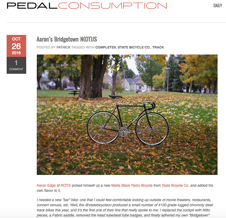 Pedal Consumption | Aaron's Bridgetown N(OT)JS