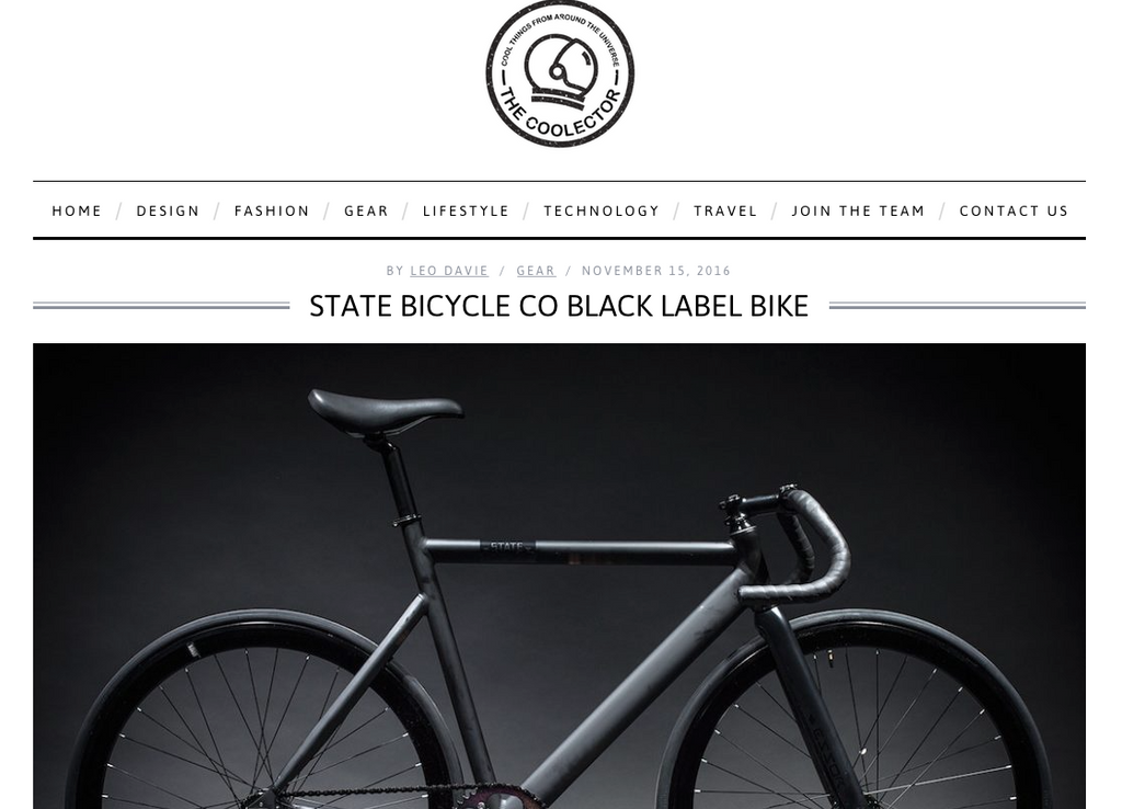 The Coolector | State Bicycle Co. Black Label Bike