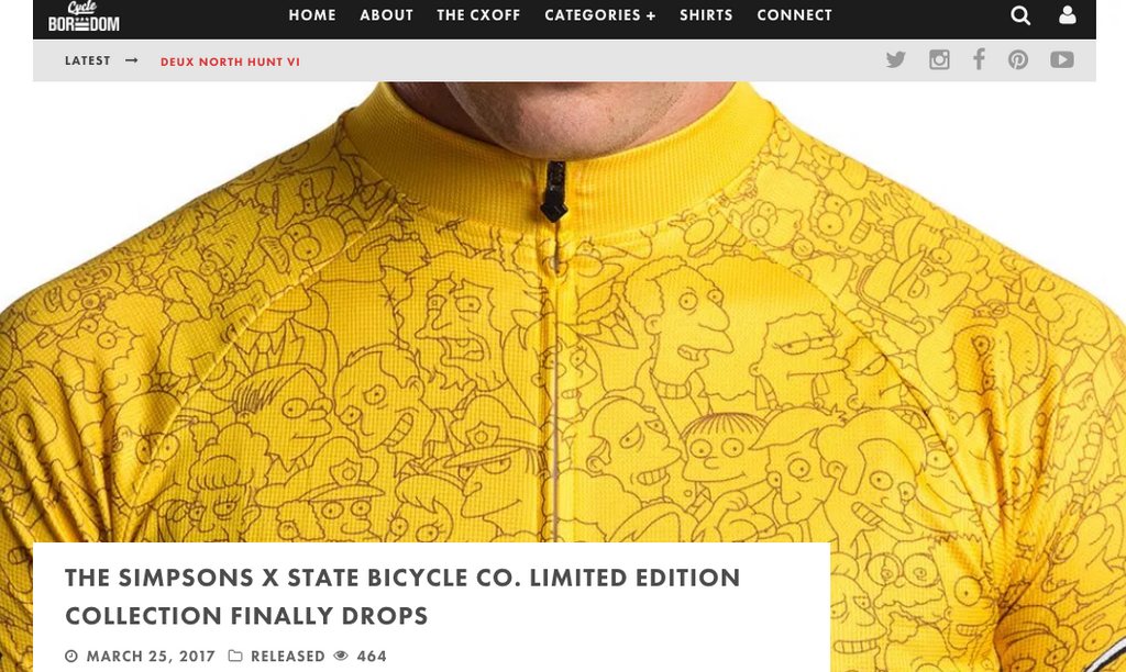 Code Boredom | THE SIMPSONS X STATE BICYCLE CO. LIMITED EDITION COLLECTION FINALLY DROPS