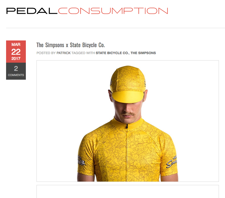 Pedal Consumption | The Simpsons x State Bicycle Co.