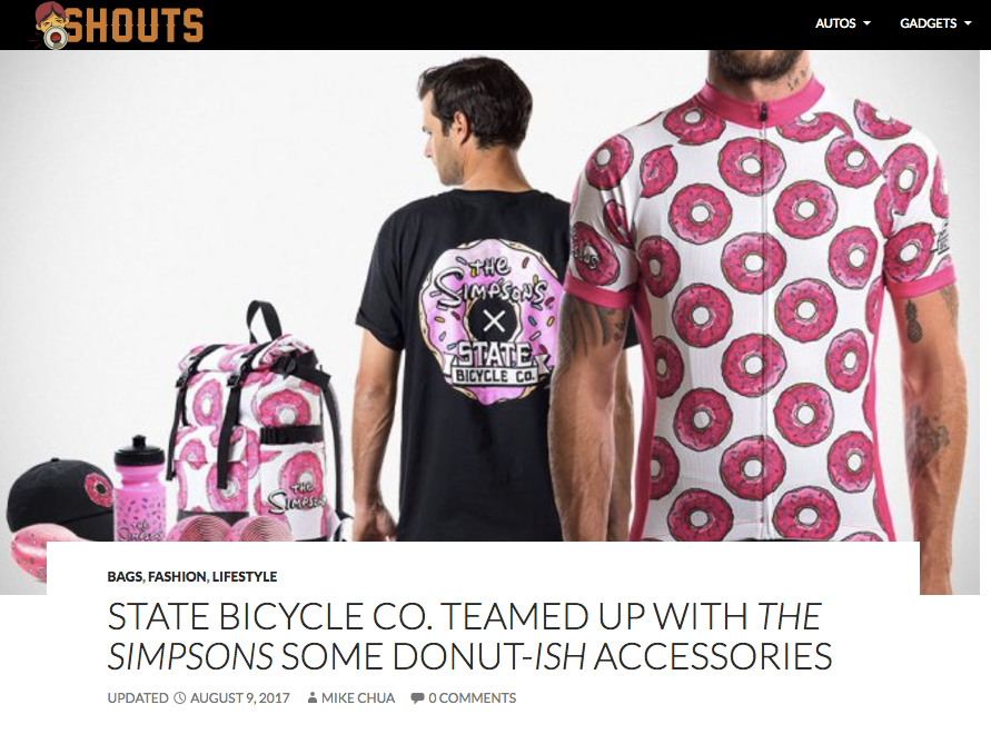 MikeShouts! | STATE BICYCLE CO. TEAMED UP WITH THE SIMPSONS SOME DONUT-ISH ACCESSORIES