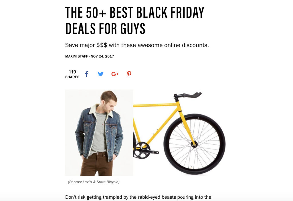 black friday bicycle deals 2017