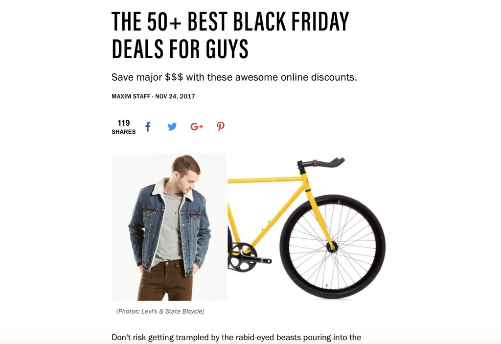 Maxim | The 50+ Best Black Friday Deals For Guys