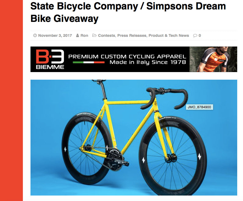 BikeWorldNews | State Bicycle Co. / Simpsons Dream Bike Giveaway