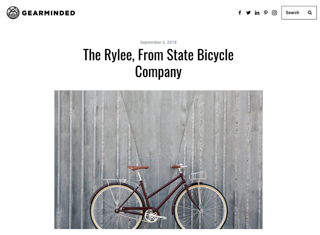 Gear Minded | The Rylee, From State Bicycle Company