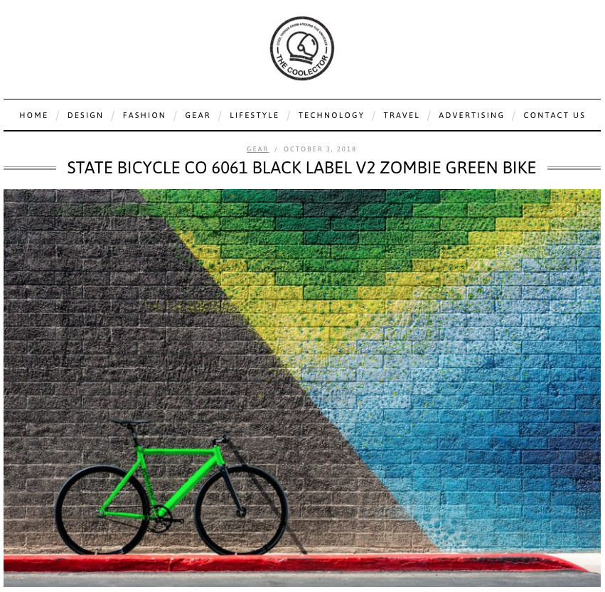 The Coolector | State Bicycle Co. 6061 Black Label V2 Zombie Green Bike