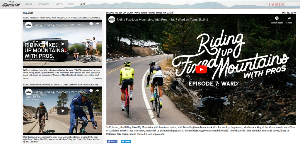 The Radavist | Riding Fixed, Up Mountains, With Pros: Toms Skujins