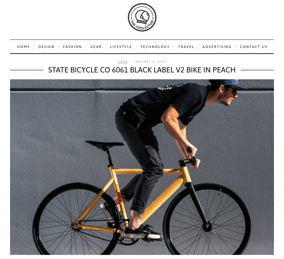 The Coolector | State Bicycle Co. 6061 Black Label v2 in Peach