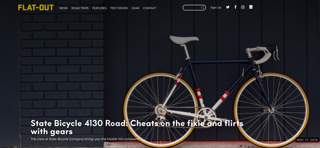 Flat-Out Magazine | State Bicycle 4130 Road: Cheats on the fixie and flirts with gears