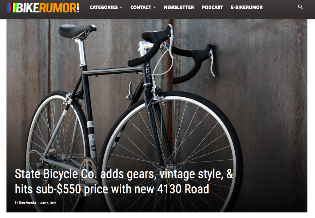 Bike Rumor | State Bicycle Co. adds gears, vintage style, & hits sub-$550 price with new 4130 Road