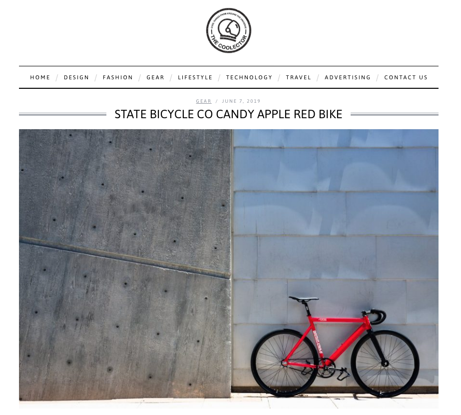 The Coolector | STATE BICYCLE CO CANDY APPLE RED BIKE