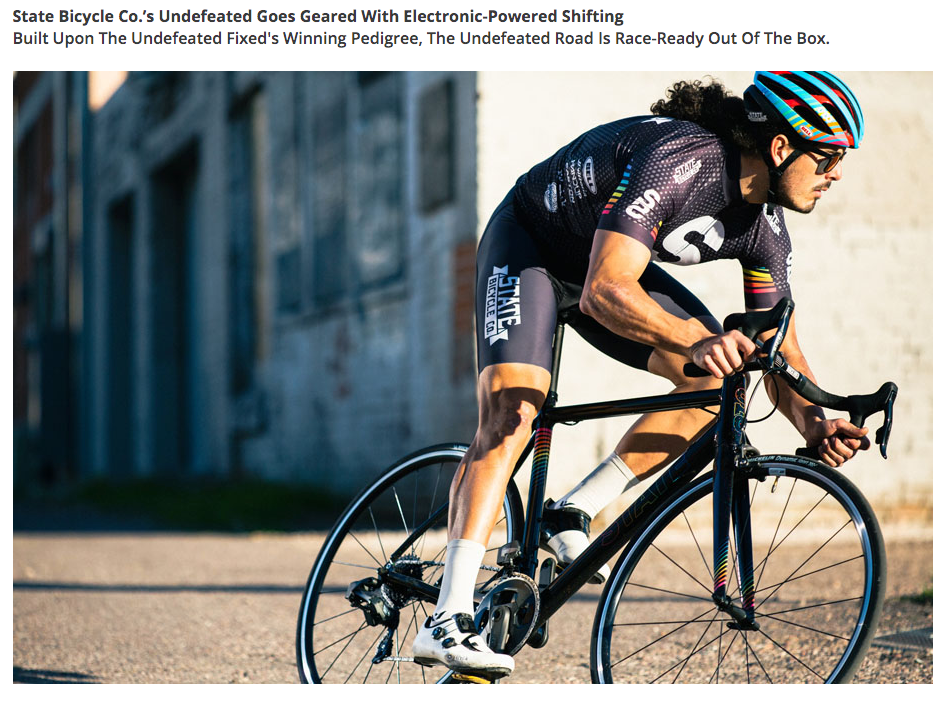State Bicycle Co.’s Undefeated Goes Geared With Electronic-Powered Shifting