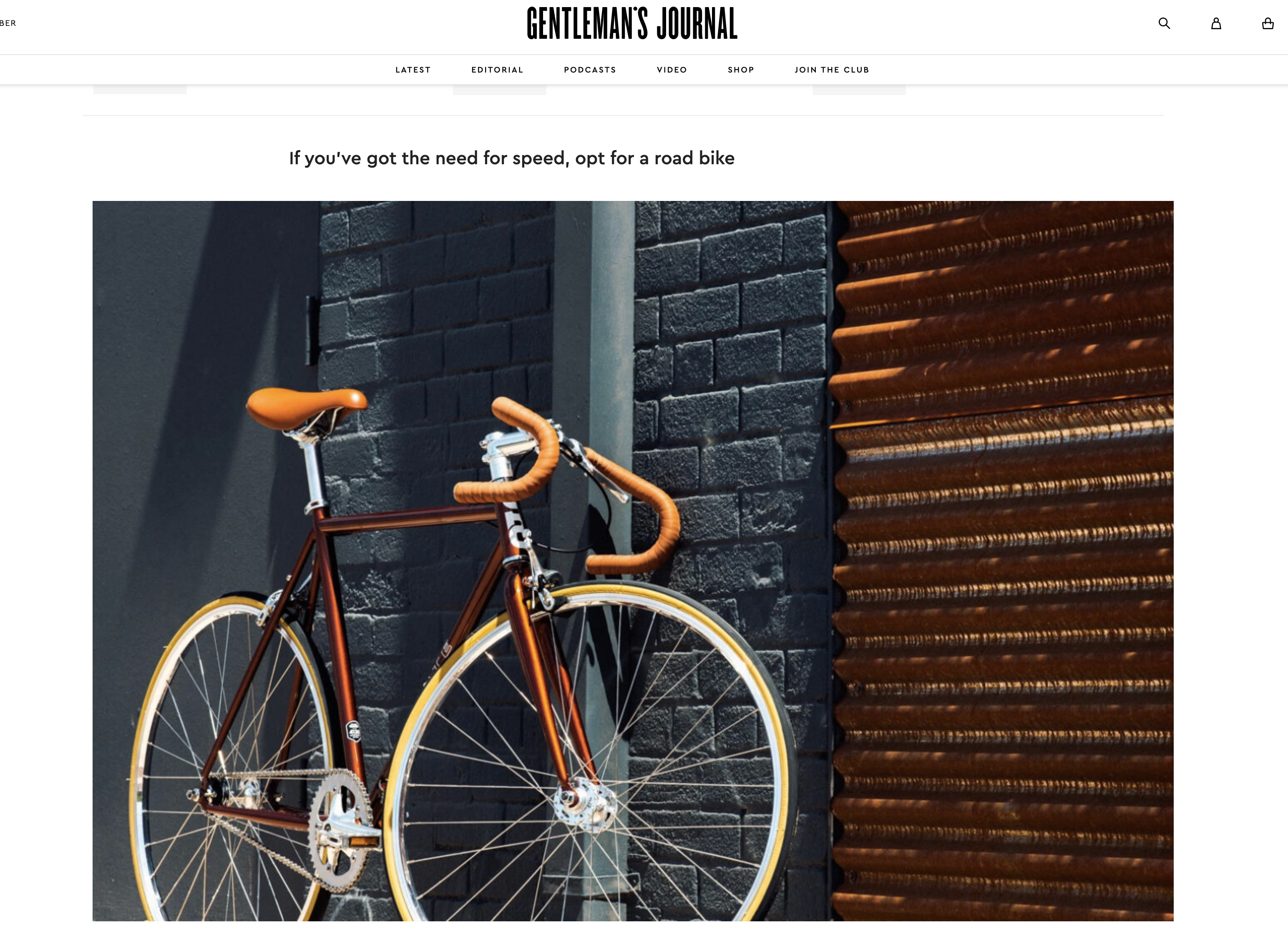 Gentleman's Journal: The best bicycles for new commuters
