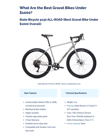 Cyclists Hub: The 5 Best Gravel Bikes Under $1000 [2021]