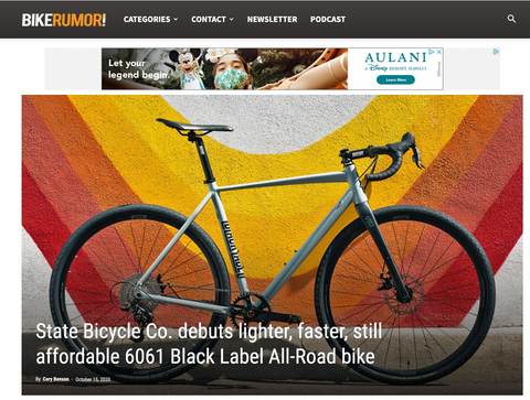 Bike Rumor: State Bicycle Co. debuts lighter, faster, still affordable 6061 Black Label All-Road bike