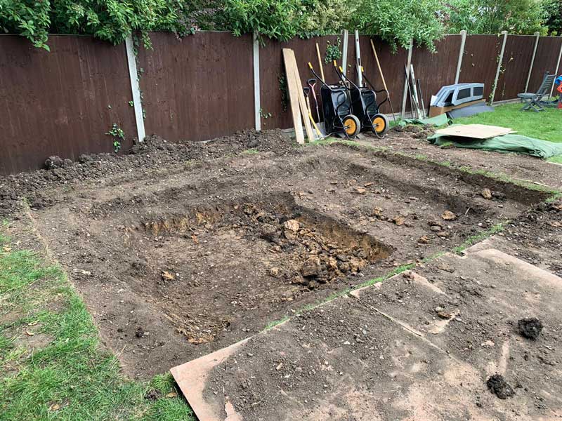 In-ground trampoline installation