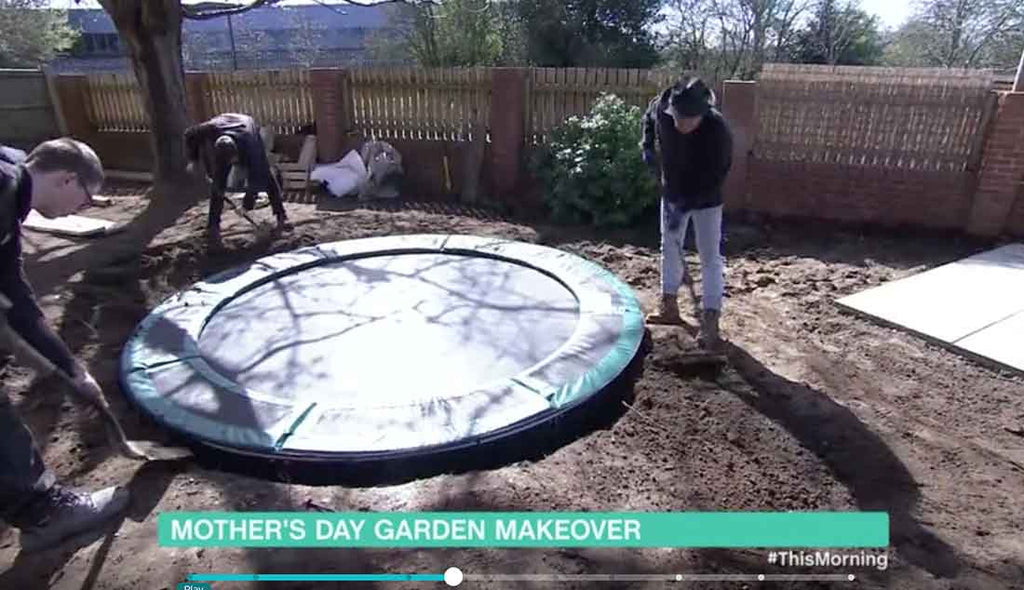 Digging hole for trampoline - ITV
