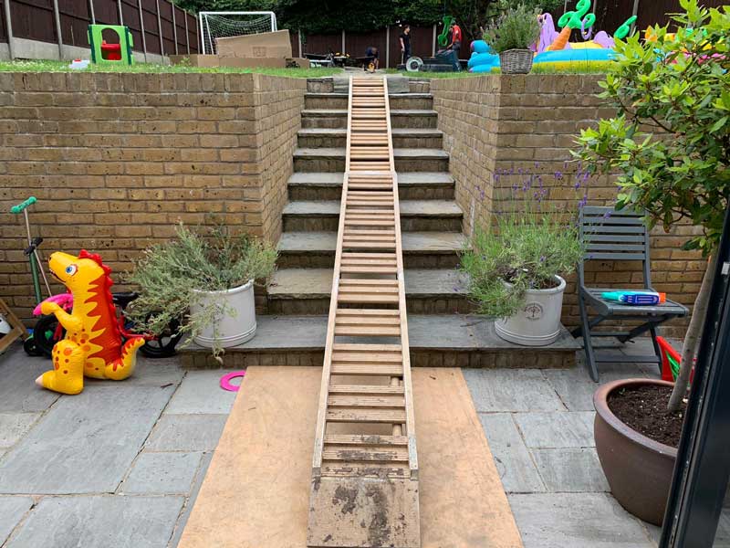 wheel barrow steps