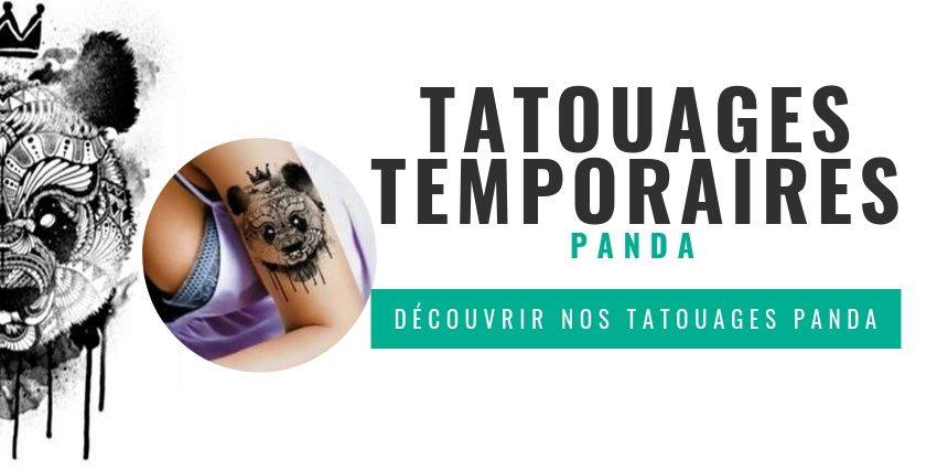 Tatouages Temporaires Panda