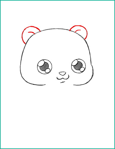 Dessin Kawaii Panda Étape 8