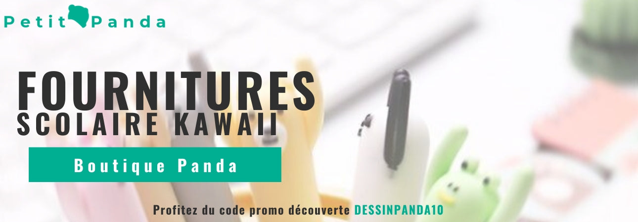 Fourniture Scolaire Kawaii la Boutique Petit Panda