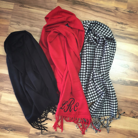 Peronalized Monogrammed Scarf