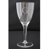 Monogrammed Acrylic Wine Glass