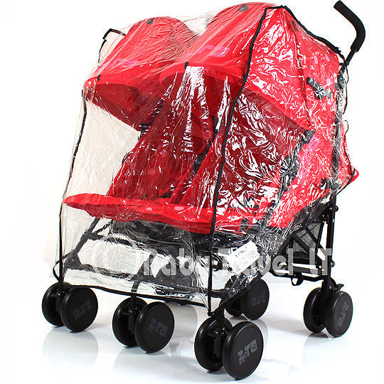 rain cover double pram