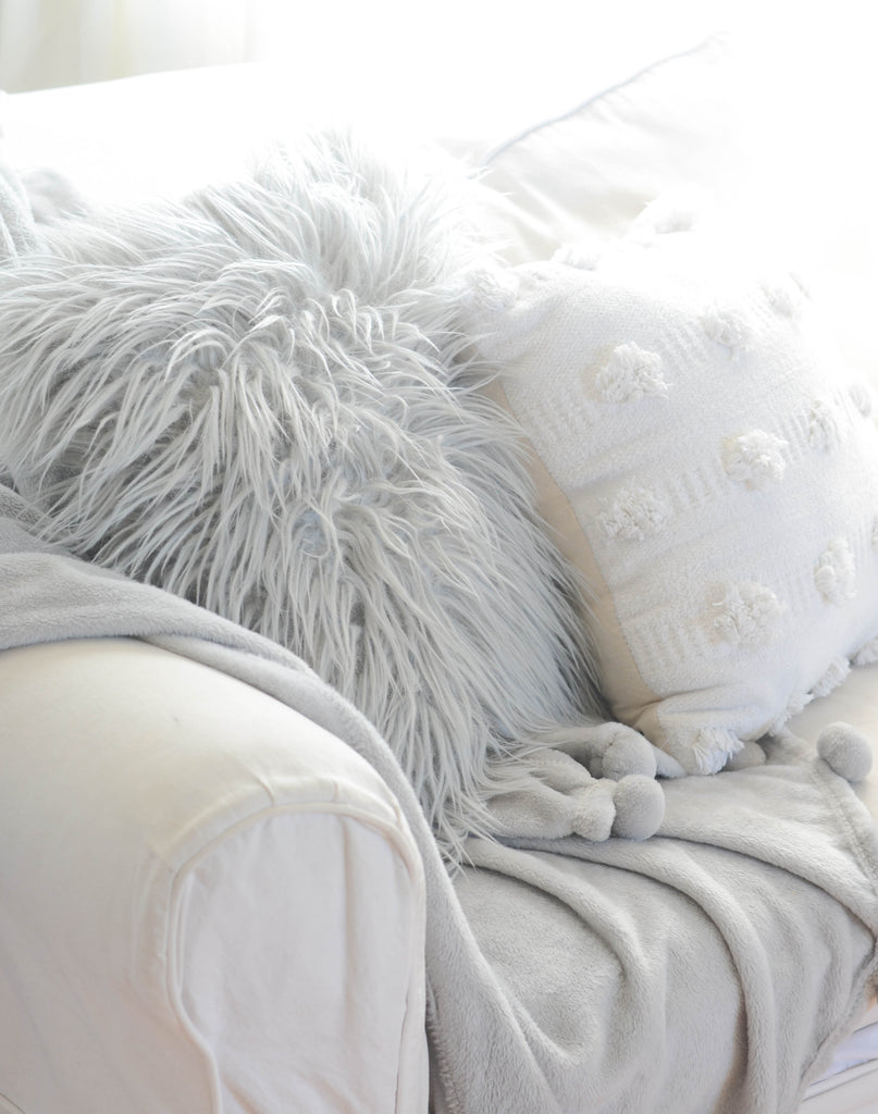 Cozy fur pillows
