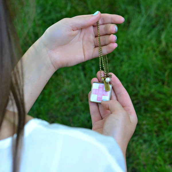 Glass dome necklace by Aimee Weaver Designs