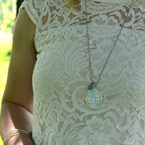 Glass dome necklace by Aimee Weaver Designs