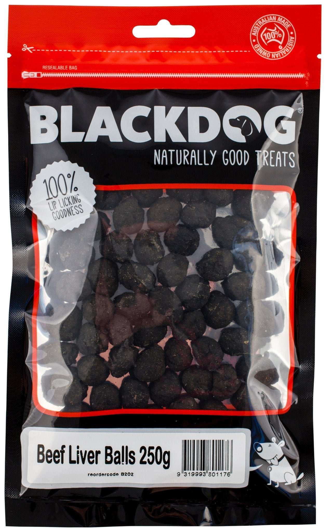 black dog liver treats