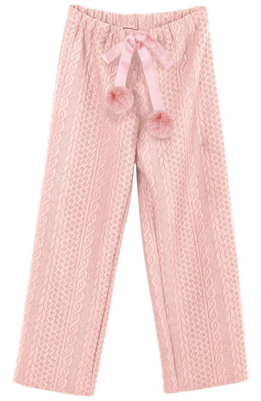 Light Pink Quilted Lounge Pants
