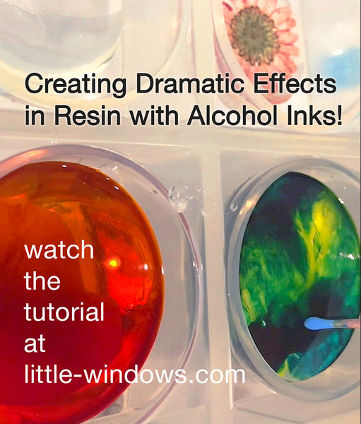 resin casting jewelry making alcohol inks photo jewelry dramatic effects