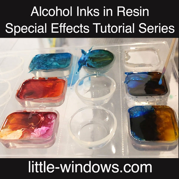 resin casting alcohol inks photo keepsakes tutorial