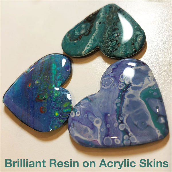 resin acrylic paint pour jewelry