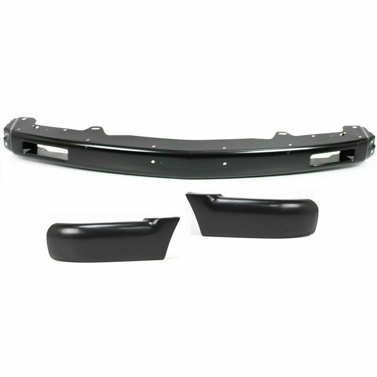 Primed w/Side Molding Holes For Chevy S10 Bumper End 1994 95 96 1997 Passenger Side Front 12383120 Plastic GM1005142 