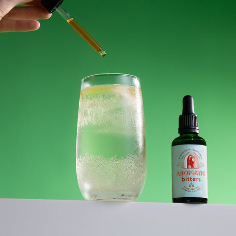 traditional bitters tincture in water 