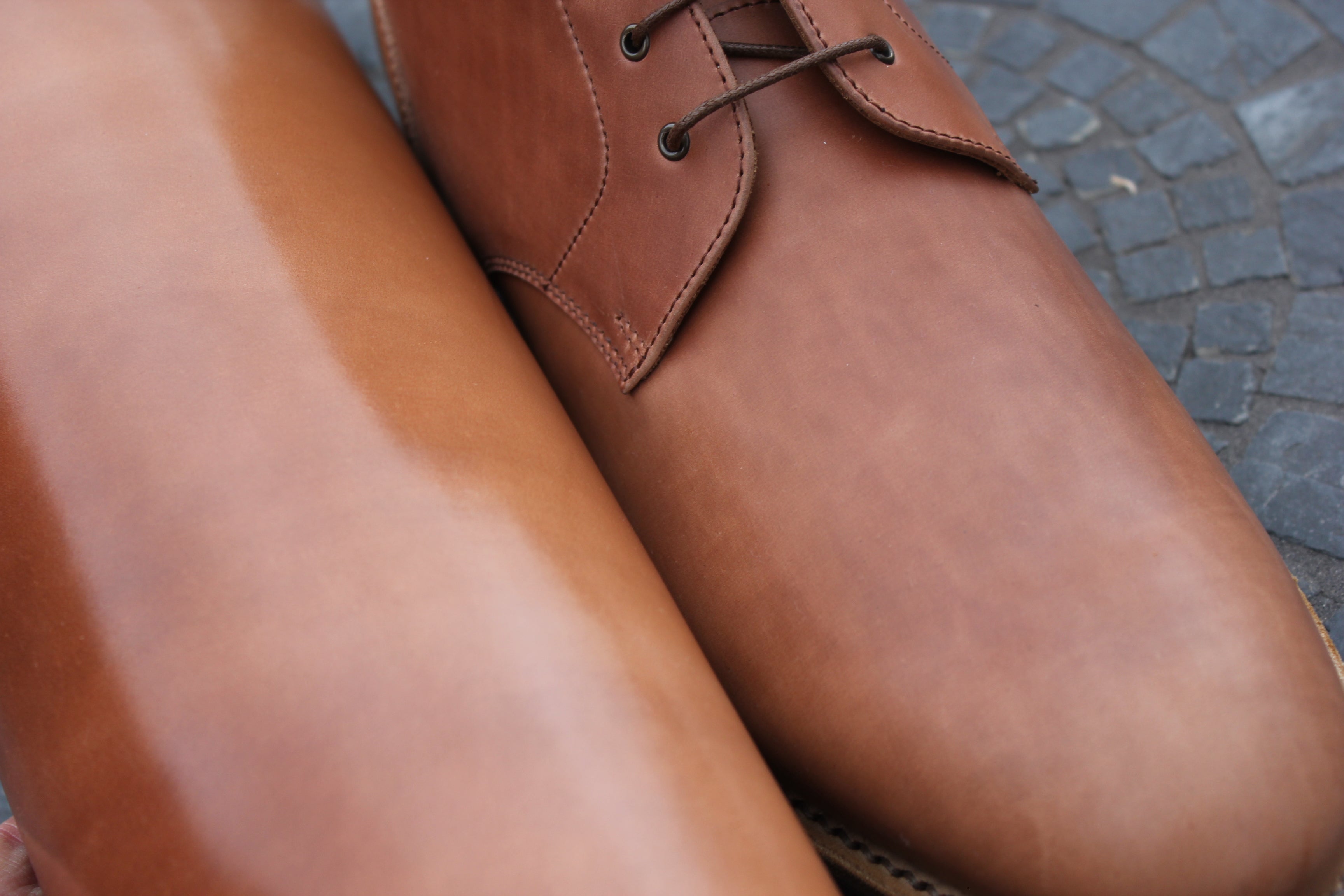 Horween Unglazed Shell Cordovan vs. Glazed Shell Cordovan