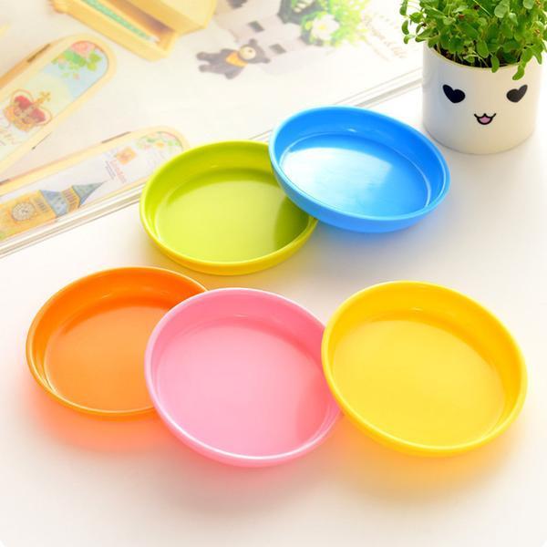 Orange Plastic Plate 5