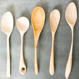 Alex Devol gorgeous hand carved wooden spoons by wood and woven