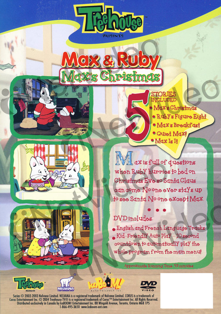 Max And Ruby Maxs Christmas On Dvd Movie 