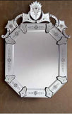 Murano Crystal Venetian Mirror in French Style 4