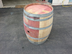 These barrels respond very well to sanding.  The red coloring is only skin deep.  Beautiful either way!