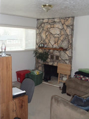Living Room prior to salvage & deconstruction in Sandy, Utah