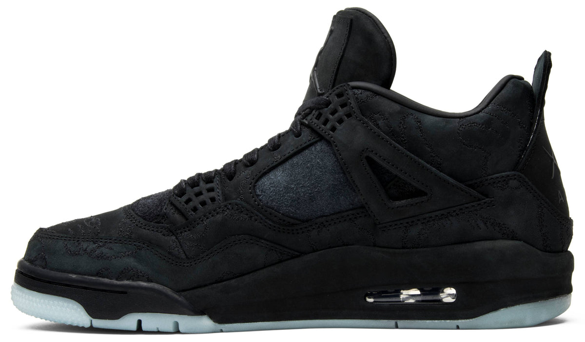 kaws x air jordan 4 black