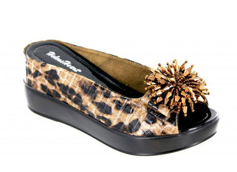 Leopard Shoes Open Peep Toe Wedge Helens Heart